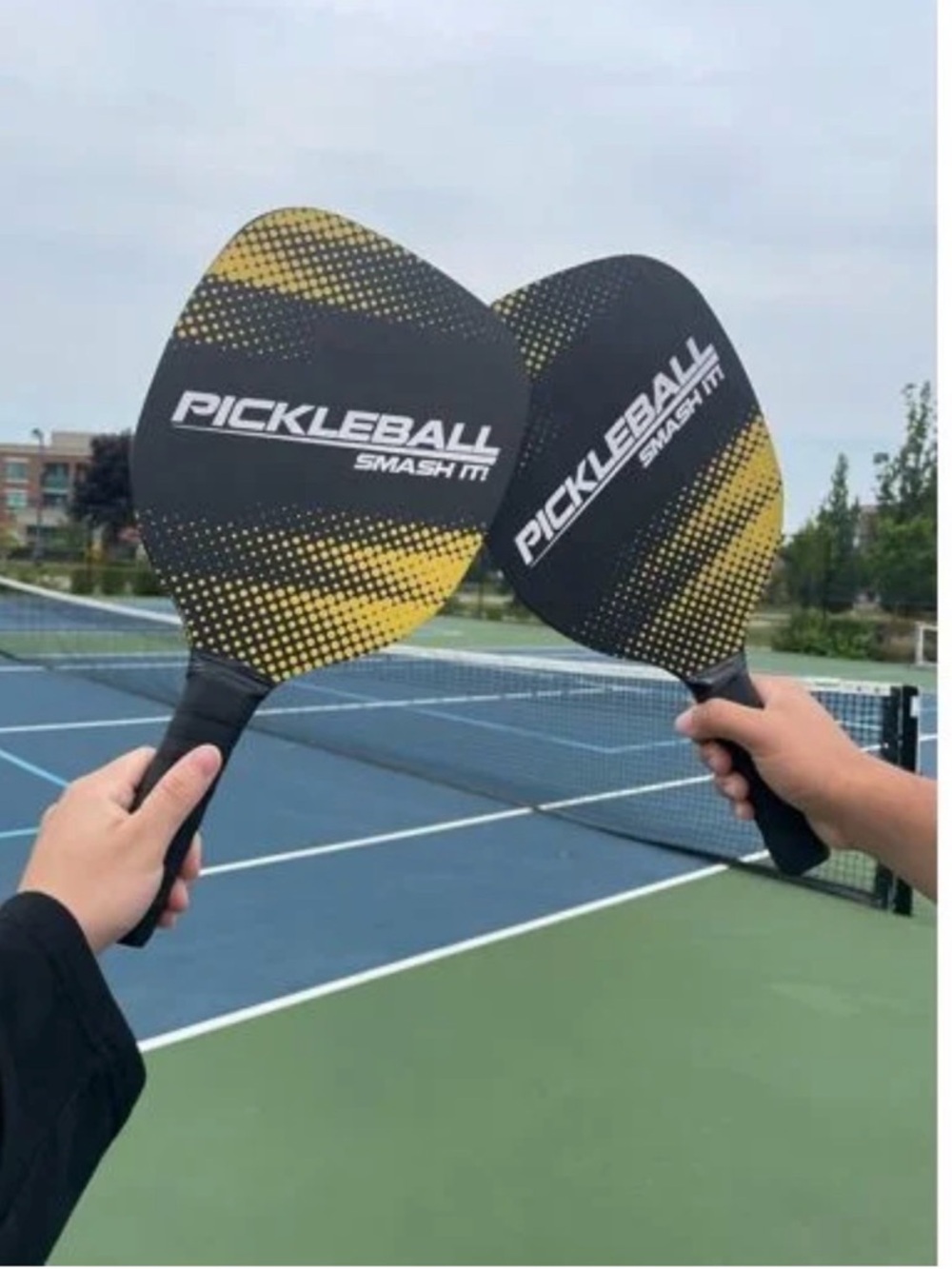 Pickleball Paddle Smash It Set 2 Paddles Trend Vision Black & Yellow
